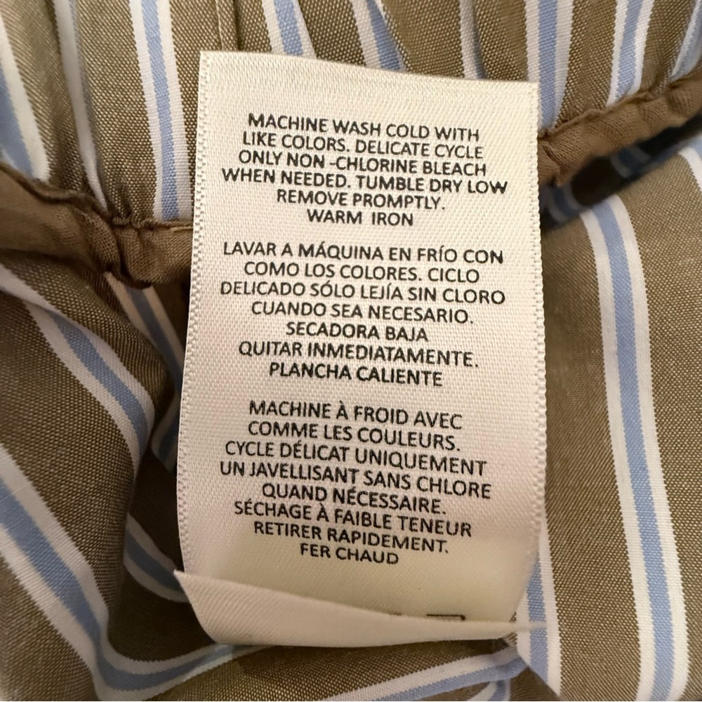 NWT Scotch & Soda Striped Easy Drawstring Shorts Martini Olive Size Large - Picture 10 of 11